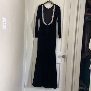 Velvet formal dress